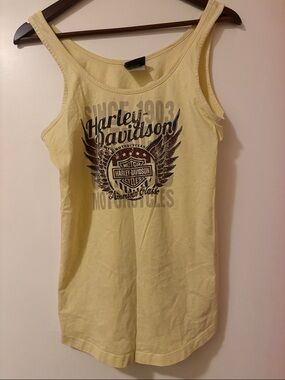 Harley-Davidson Pale Yellow Graphic Tank